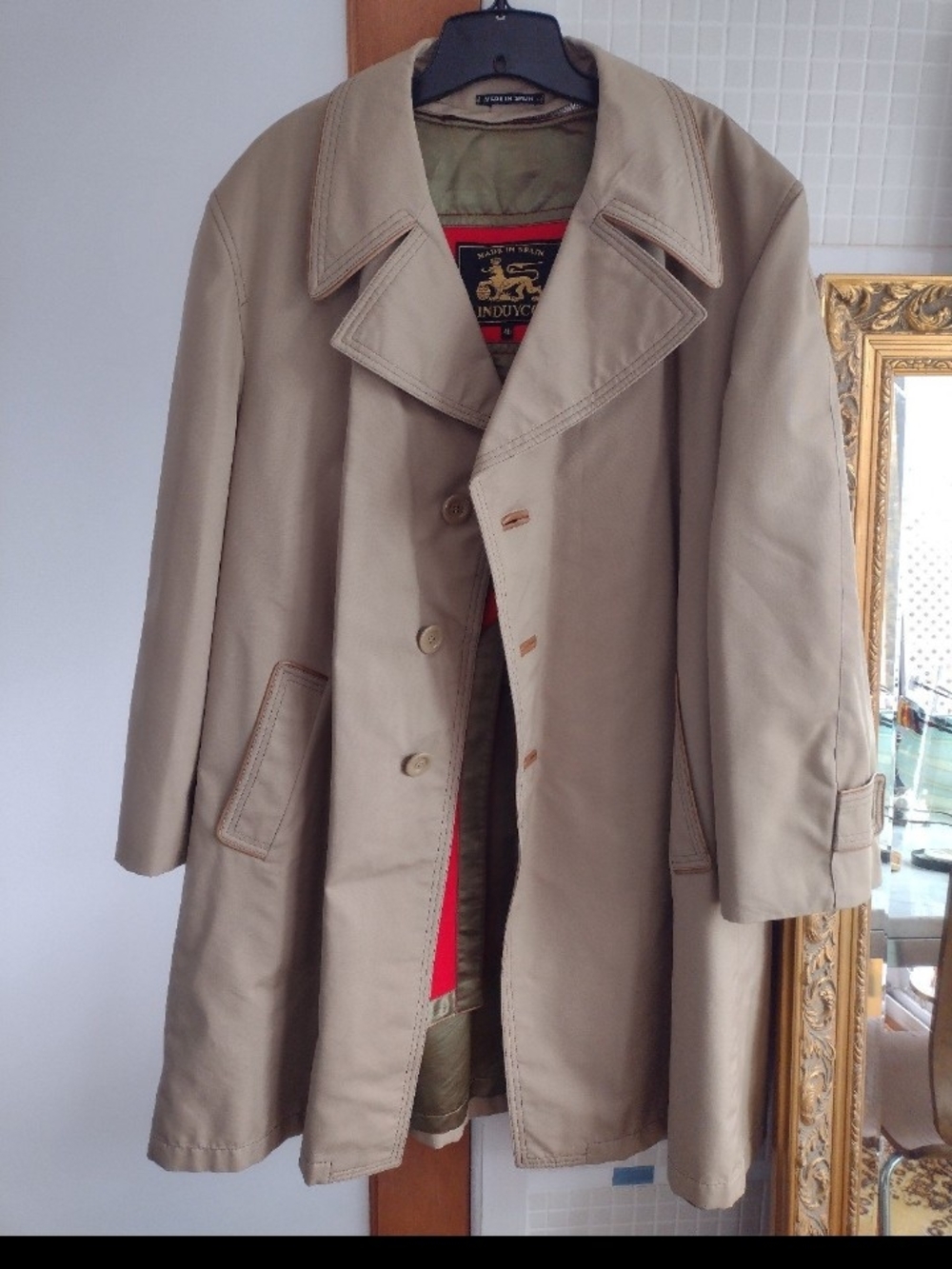 Men's Beige Trench Coat